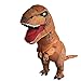  T-Rex Originals T-Rex Costume Inflatable Dinosaur Suit Halloween Adult Inflatable Costume (Brown) 