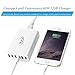 Key Power USB Wall Charger, 60 Watt 12A 6-Port Charging Station for Apple iPhone Xs/Max/XR/X/ 8/7 Plus, iPad Pro/Air Mini/Samsung Galaxy S9/S8/S7/S6 Edge and More
