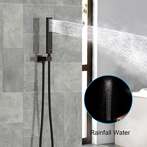 EMBATHER Oil Rubbed Bronze Shower System 12 Inches Shower Faucet Set