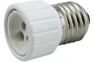 E26 E27 to Gu10 Lamp Bulb Socket Converter Adaptor Fitting Extender Holder Energy Saving Lamp Socket Converter 1Pcs Sturdy an