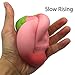 Trasfit 3.9” Jumbo Slow Rising Squishy Pink Peach, Kawaii Squishy Charms, Hand Pillow Toy, Stress Relief Toy