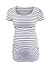 Love2Mi Short Sleeve Maternity Tops Side Ruched Maternity T-Shirt Fitted Pregnancy Clothes
