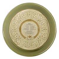 Grasslands Road 461123 Celtic 9-Inch Irish Claddagh Dish with Soda Bread Recipe, Silver