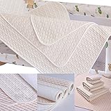 Baby Waterproof Changing Mat Infant Urine Crib Mattress Pad Cover Protector(12.59X18.1inch) ,Oenbopo Water Absorption Breathable Baby Diaper Mat Soft Reusable Pad