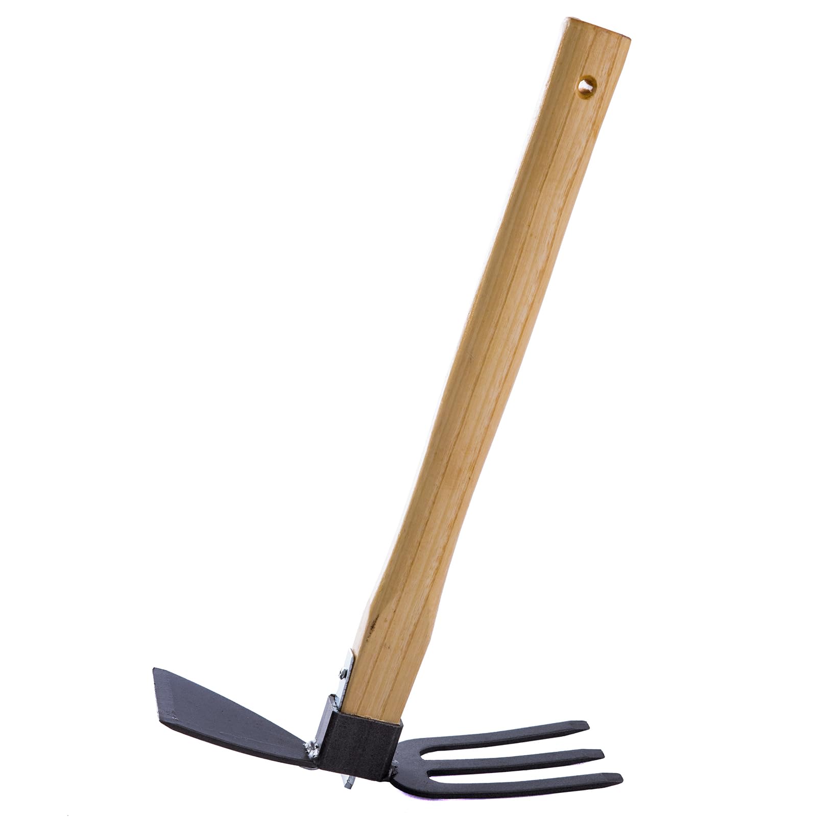 Hoe Garden Tool,Garden Digging Hoe and Rake, Garden Hoe and Rake for Weeding, Planting Soil Smoothing and Loosening (F)