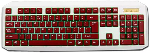 HaiZhi KB320 White Backlit Competitive Game Keyboard USB Cable Desktop Computer Keyboard ...