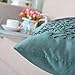 CaliTime Cushion Cover Throw Pillow Case Shell for Sofa Couch Home Decoration Natural Tree Embroidered 18 X 18 Inches Teal Brown