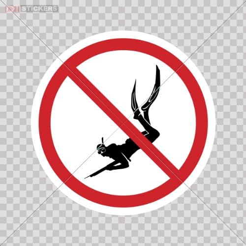 Decals Sticker Spear Fishing Diving Sing Notebook Mobile Laptop Wall Art Decor Library Office Size: 5 X 5 Inches Vinyl color print