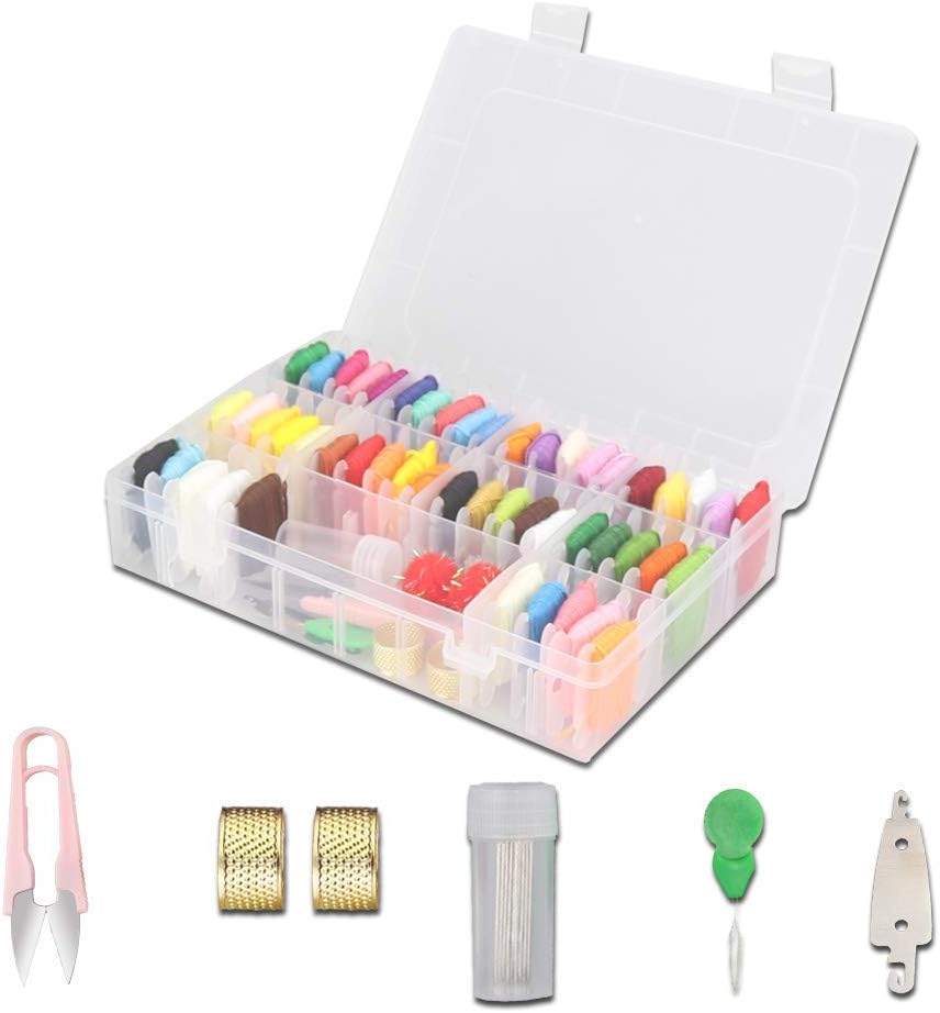 Kit de hilos de bordado Kits de costura: con 5 herramientas ...