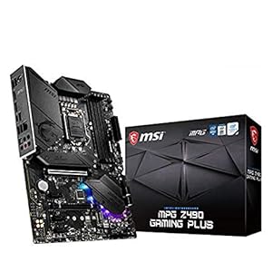 MSI MPG Z490 GAMING PLUS ATX Gaming moederbord (10e generatie Intel Core, LGA 1200-socket, DDR4, CF, twee M.2-slots, USB…