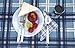 VonShef - 4 Person Blue Tartan Picnic Backpack Bag with Cooler Compartment, Detachable Bottle/Wine Holder, Fleece Blanket, Flatware and Plates