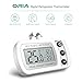 ORIA Digital Refrigerator Thermometer, Mini Freezer Thermometer, Refrigerator Freezer Waterproof, LCD Display, Max and Min Record, for Kitchen, Home, Restaurants, Bars, White