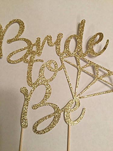 Bride to Be engagement or bachelorette party cake topper