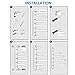 HOMEIDEAS Swing Out Towel Bar SUS304 Stainless Steel 4-Bar Folding Arm Swivel Hanger Bathroom Storage Organizer Wall Mount Towel Rack,Brushed Finish
