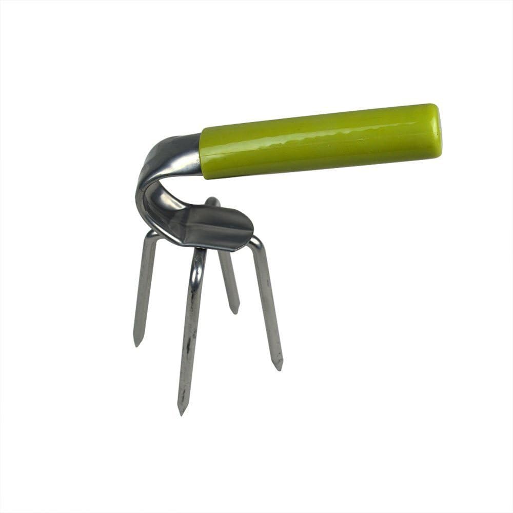 Garkit Gardening Green Cultivator Mini Rake Easy Dig Hand Gardening Tool Loosening Soil Mini Size