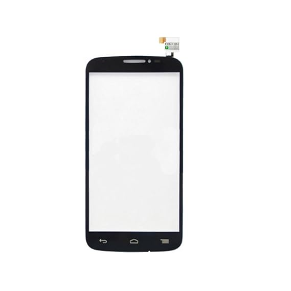 FONFON Touch Screen Glass Front Digitizer Scheibe Display Glas für Alcatel One Touch Pop C7 7041D Schwarz
