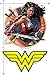 Popfunk Classic Wonder Woman Classic Logo Juniors Teen Girls T Shirt & Stickers