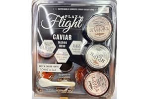 GENERIC Plaza Caviar Trio – 3 Pack Gourmet Caviar Set (1 oz Each) – Smoked Trout, Truffle Whitefish, and Black Tobiko – 3 oz Total