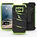 ZIZO Bolt Series for Samsung Galaxy S8 Plus Case Military Grade Drop Tested with Tempered Glass Screen Protector Holster Black NEON Green