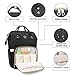 Diaper Bag Backpack Travel Nappy Bag with Insulated Pockets, Multi-function Baby Diaper Bag for Mom, Waterproof Fabric, Large Capacity (BLACK)