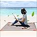 OUTDOOR BLANKET TARP IDEAL FOR BEACH, PICNIC, CAMPING MAT OR TRAVEL. 44X63 COMPACT LIGHTWEIGHT, SANDPROOF, WATERPROOF, DURABLE, SAND POCKETS AND CARRY BAG