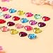 ZEAVOLA Multicolor Crystal Gem Stickers, Assorted Size (250 Pieces), Decorative Stickers, All Ages