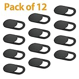 Nano-Shield Computer Camera Cover [12 Pack], 0.03in Ultra-Thin Webcam Cover Slide for Macbook Pro, iMac, Mac, iPad, Laptop, Tablets, PC, Surfcase Pro, iPhone, Privacy Cover Sticker Protect Shiel