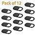 Nano-Shield Computer Camera Cover [12 Pack], 0.03in Ultra-Thin Webcam Cover Slide for Macbook Pro, iMac, Mac, iPad, Laptop, Tablets, PC, Surfcase Pro, iPhone, Privacy Cover Sticker Protect Shiel