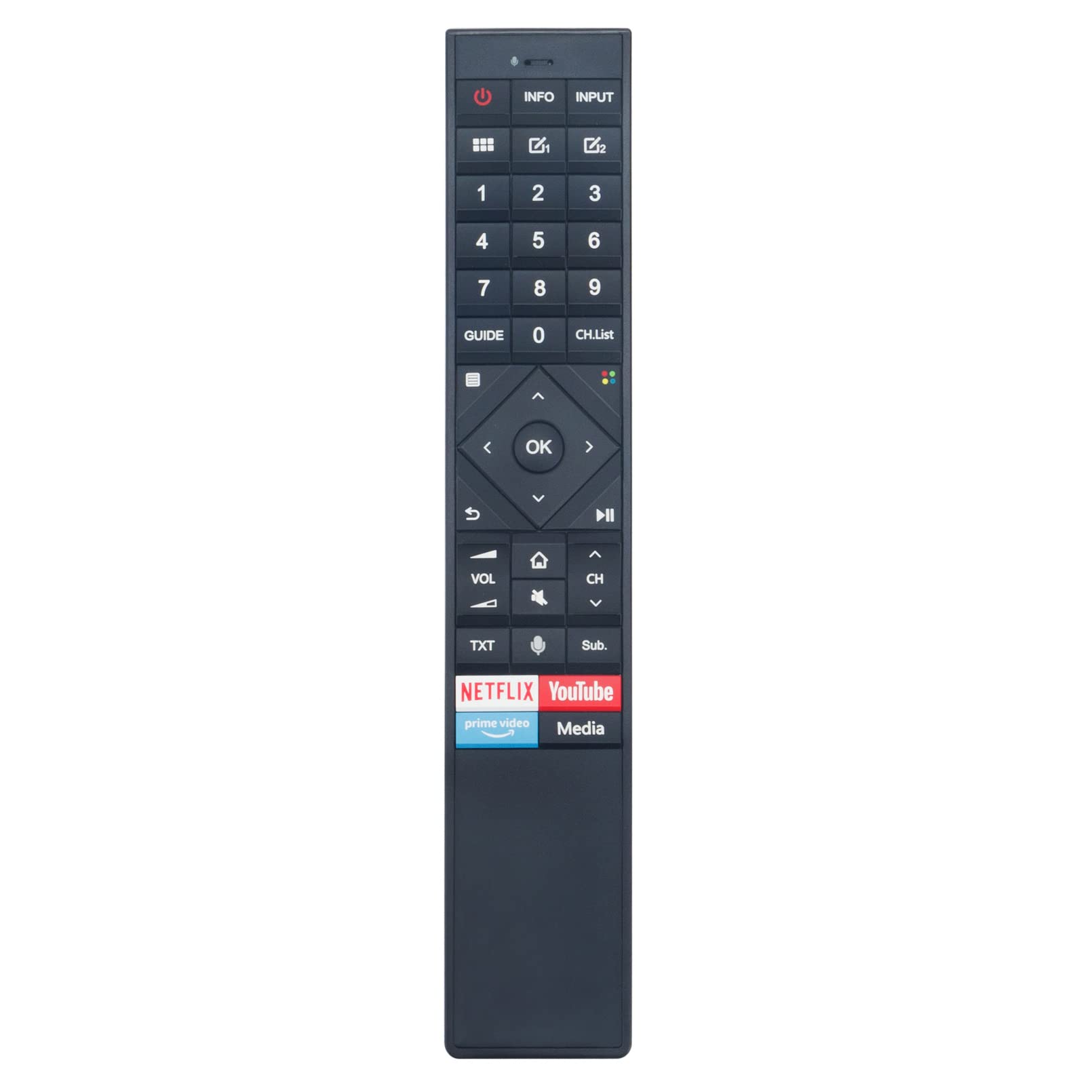VINABTY Replaced Voice Remote Fit for ERF3C70H Hisense TV 65U72QF 65U7QFTUK H50U7B H50U7BS H50U7BN H50U7BE H50U7BUK H55U7B H55U7BS H55U7BN H55U7BE H55U7BUK H65U7B H65U7BS H65U7BN H65U7BE H65U7BUK