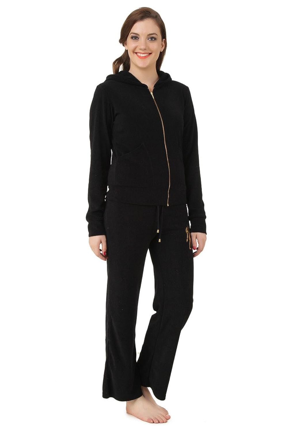 pharaoh print winter tracksuit (black)