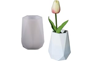Hexagon Diamond Vase Plaster Concrete Flower Pot Silicone Mold Succulent Plants Cement Clay Mold Pen Holder Mould Home Decor 