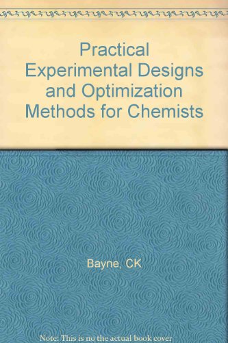 Practical Experimental Designs and Optimization Methods for Chemists