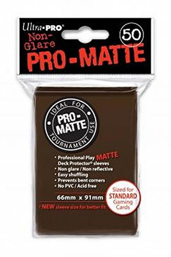 Ultra Pro SLEEVES Pro D12 Card Game (Matte Brown)