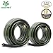 Worth Leader Long Garden Hose 5/8 in. x 50 ft. -No Kink, Flexible, Leakproof, Male to Female Fittings -Heavy Duty Durable PVC Lightweight Water Pipe with Brass Aluminum Ends for Household & Yard Use