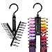IPOW Upgraded 2 PCS See Everything Cross X 20 Tie Rack Holder,Rotate to Open/Close Tie and Belt Hanger with Non-Slip Clips,360 Degree Swivel Space Saving Organizer primary