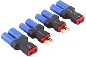 OliRC 4pcs EC5 to T-Plug Deans Style Male Female RC Connector Adapter(C82-4)