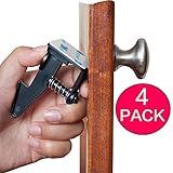 Child Safety Cabinet Latches Multipack Quick Easy Install No Tools Drilling or Measuring Universal Baby Proofing Locks (Four latches)