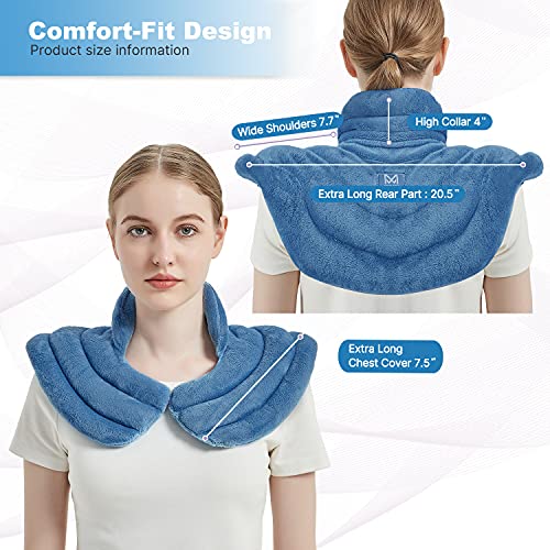 Microwave Heating Pad for Neck and Shoulders, Additional Large Weighted