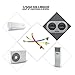 KKmoon 3pcs R134A R410A R22 R12 800 PSI Manifold Gauge Set A/C Refrigeration Charging Hose High Pressure HVAC Refrigerant Charging Hoses Set with Ball Valve