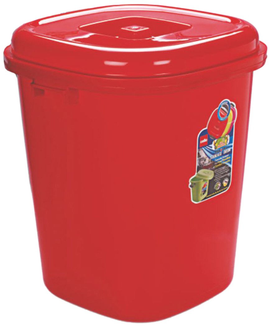 Cello Plastic Esquire Storage Bucket With Lid, Red, 25 Litre Amazon.in