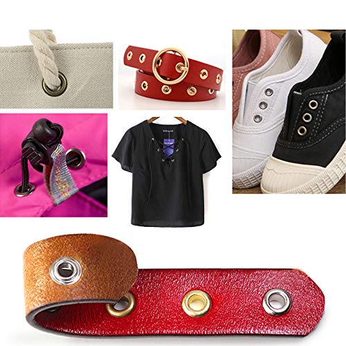 Grommet Kit,Grommets 1/4 inch Heavy Duty Metal Eyelets Kit for Fabric