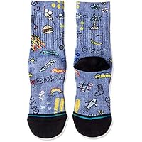 Stance Kids Unisex Doodle Dance (Little Kid/Big Kid) Blue Large