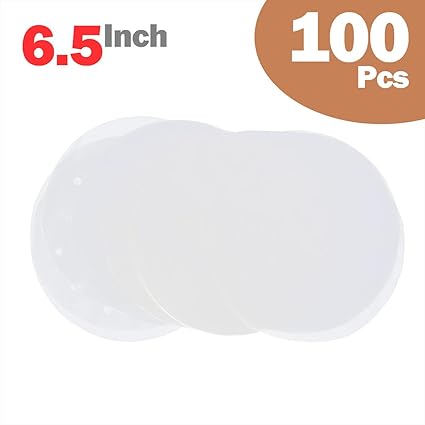 Agoky Bambusdämpfer Ersatzbaumwolltuch Öl Papier Blätter für Reis, Dim Sum, Gemüse, Fisch und Fleisch Zubehör