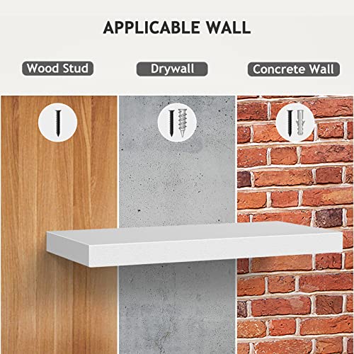 AMADA HOMEFURNISHING Floating Shelves, Wall Shelves for Bathroom/Living