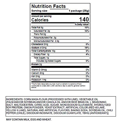 Takis Fuego Nutrition Label Ythoreccio