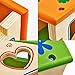 [US CPSC Certificated] Babylian Educational Sorting Cube Toys Bricks of Different Wooden Shapes and Colors for 1-3 Years Old young Childhood Intellectual Education