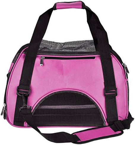 CozyCabin Pet Cat Dog Carrier Bag Comfort Airline Approved Pet Dog Travel Tote Purse Soft Sided for Hiking Bike Travel (S M&L) (S, Rose)