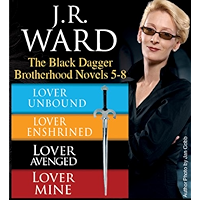 J.R. Ward The Black Dagger Brotherhood Novels 5-8 book cover J.R. Ward The Black Dagger Brotherhood Novels 5-8 book cover