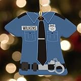 GiftsForYouNow Personalized Police Uniform Christmas Ornament