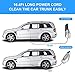 DEENKEE silver High LED Light, 12V 120W Wet/Dry Auto Portable Vacuum Cleaner for Car Interior Cleaning, 16.4FT Power Cord with Carry Bag